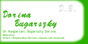 dorina bugarszky business card